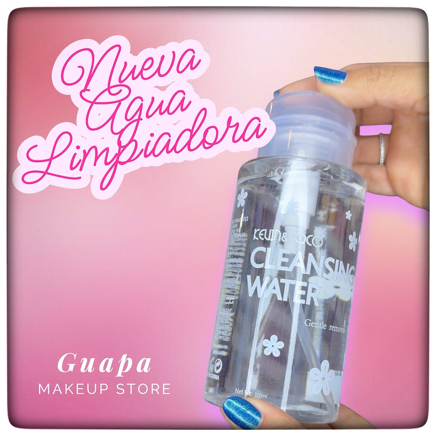 Limpiador facial a base de agua Kevin & Coco