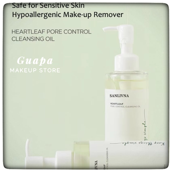 Limpiador facial de aceite de hojas de corazón de Sanlivna koreano