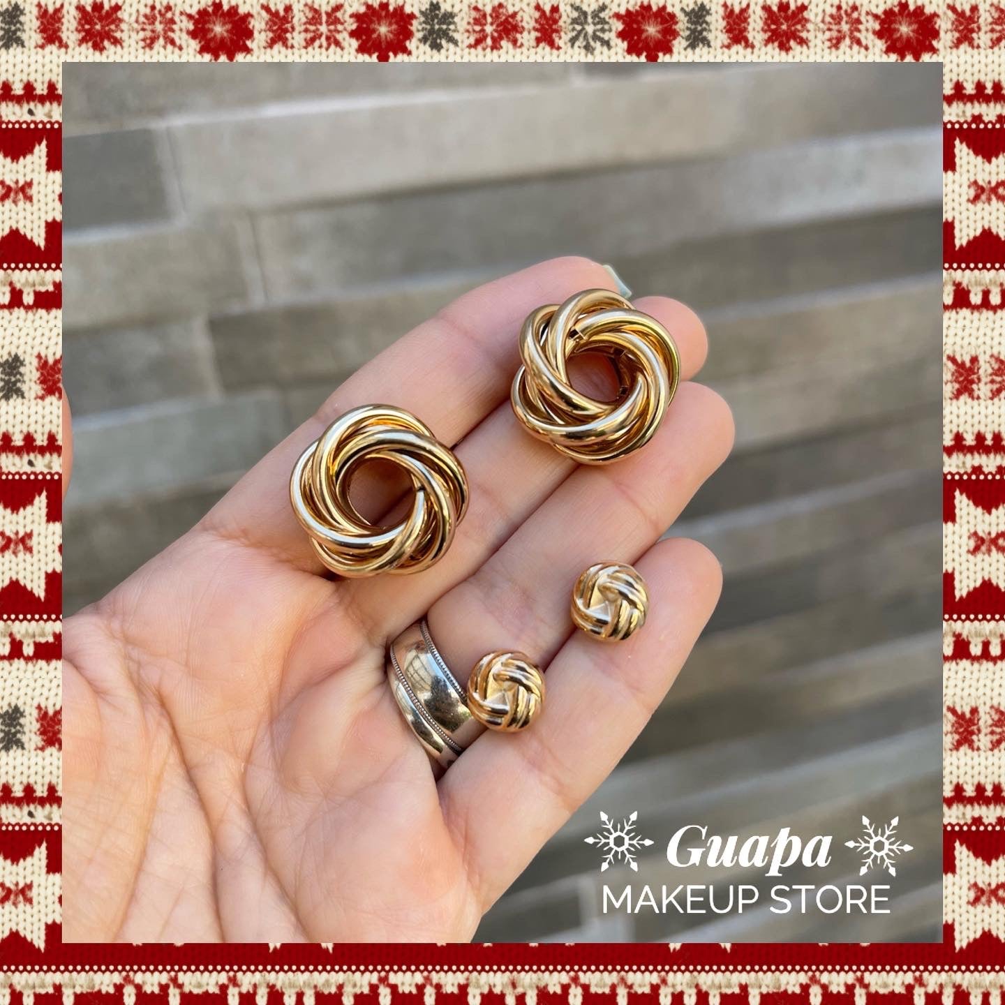 Aretes Redondos trenzados