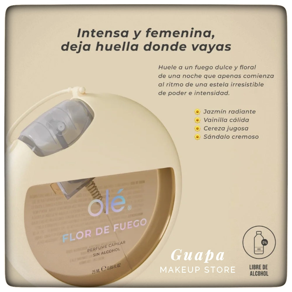 Perfume para el cabello + estuche portable