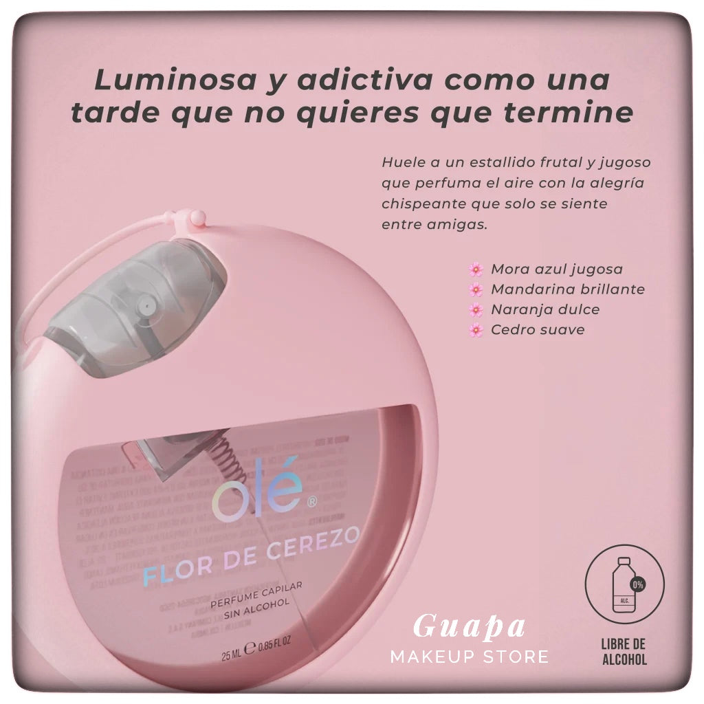 Perfume para el cabello + estuche portable