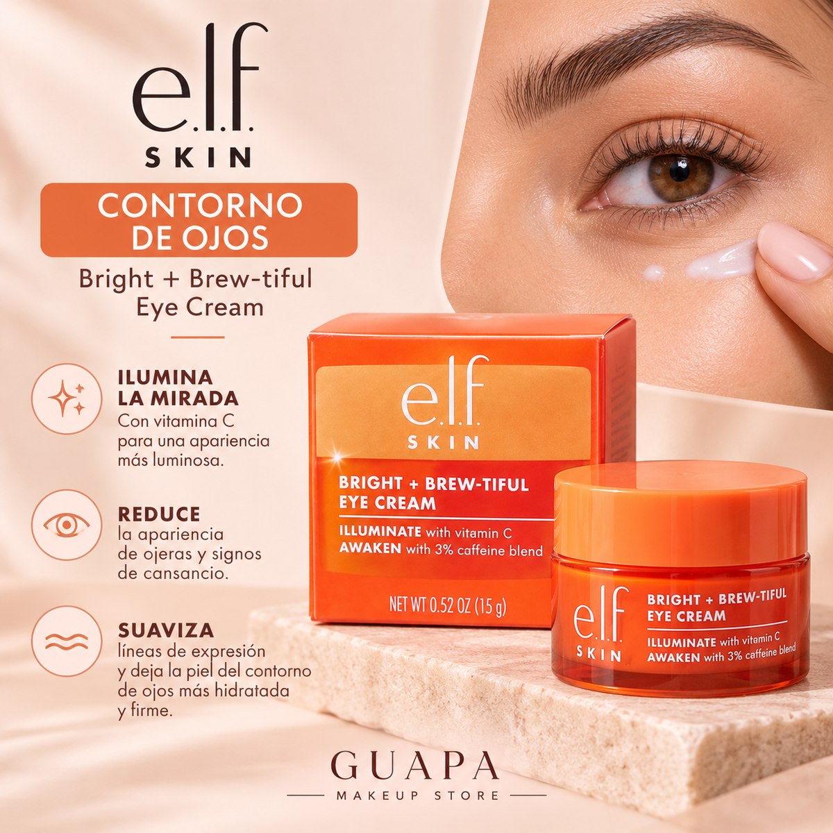 Crema contorno de ojos e.l.f