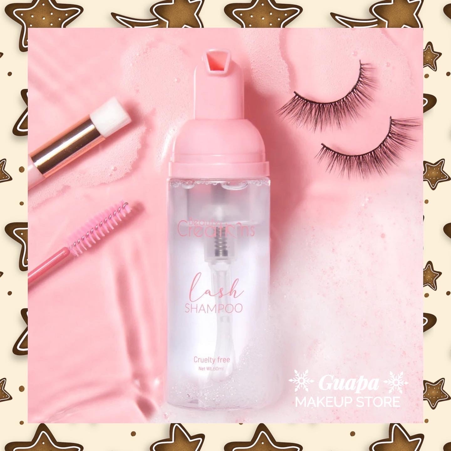 Espuma limpiadora pestañas