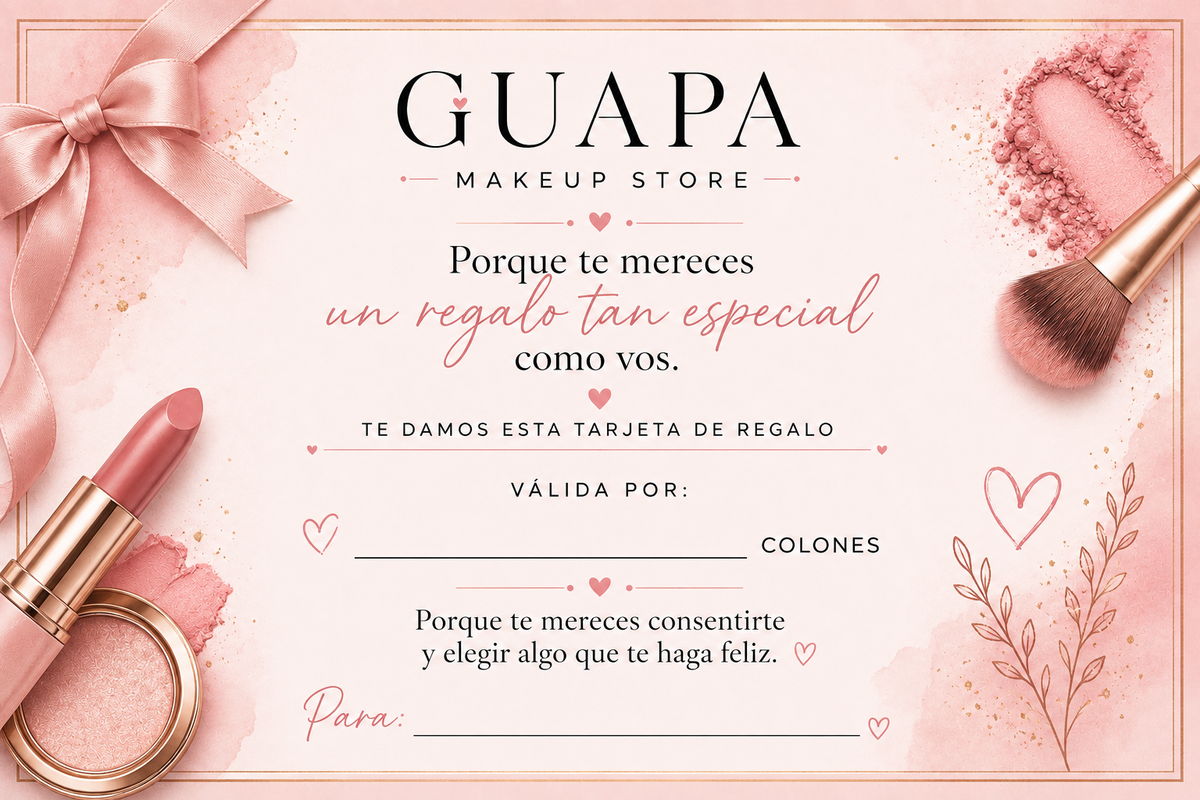 Tarjeta de regalo Guapa Makeup Store