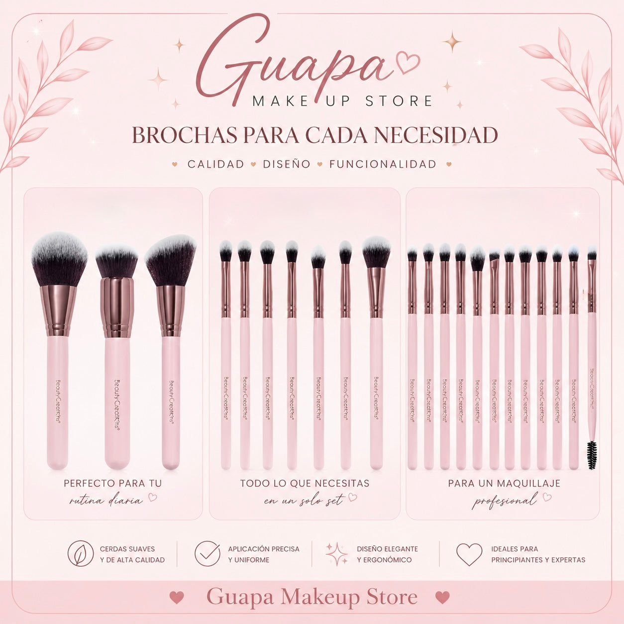 Brochas en set Beauty Creations