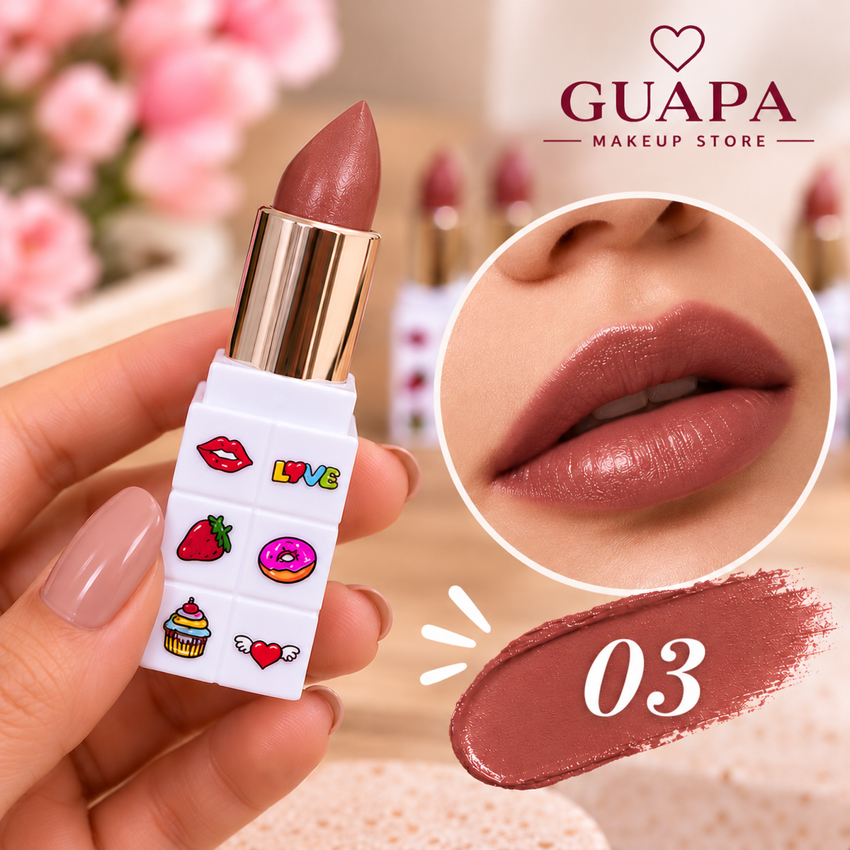 Labial satinado RMT