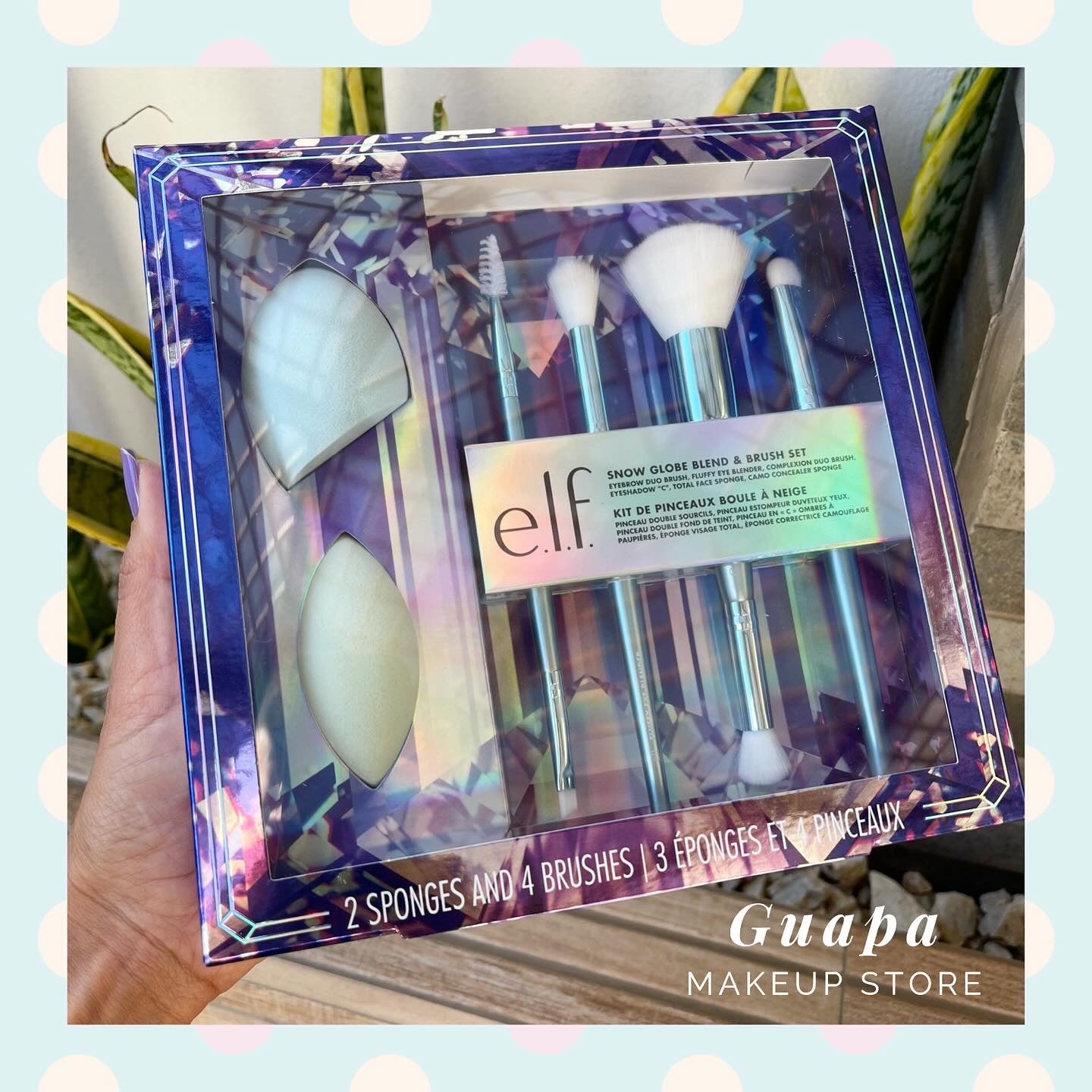 Brochas en set Snow Globe Blend & Brush e.l.f