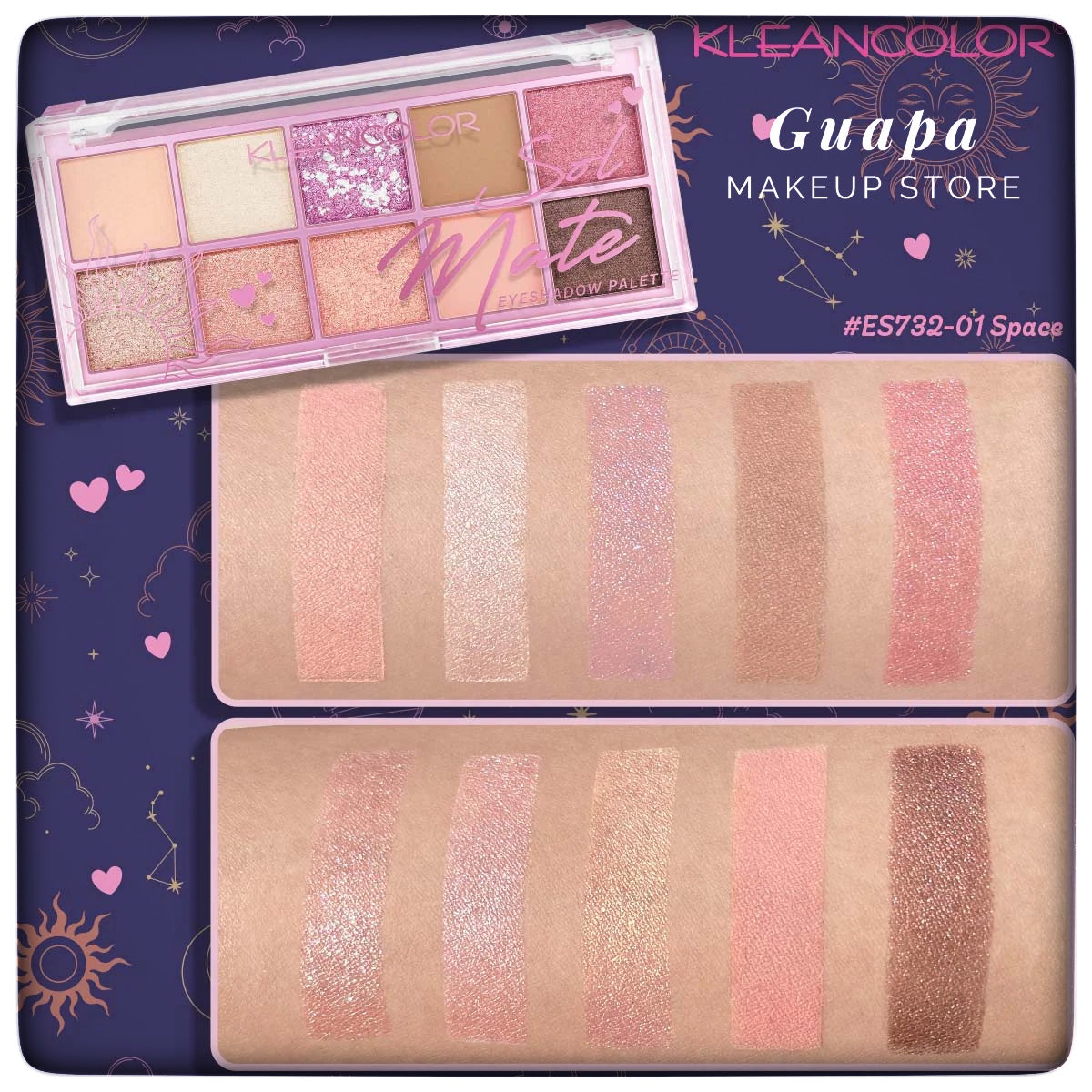 Paletas de sombras Solmate