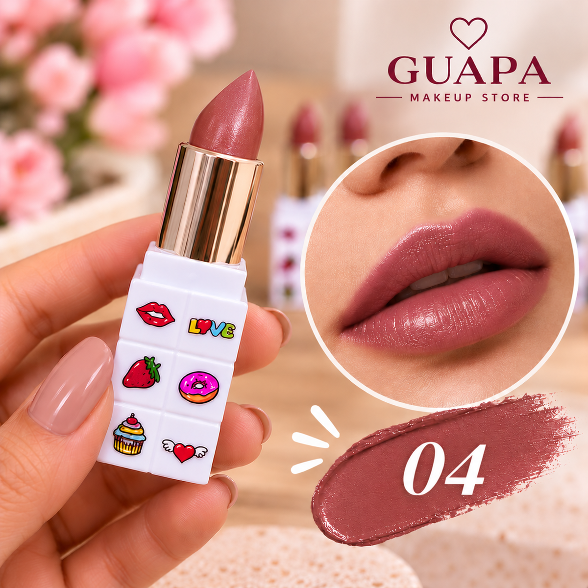 Labial satinado RMT