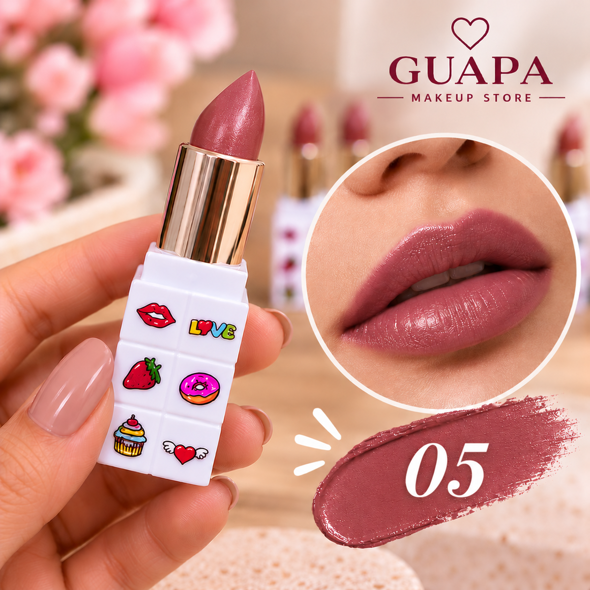 Labial satinado RMT