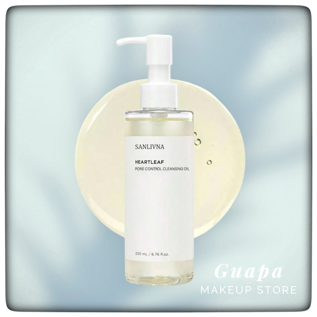 Limpiador facial de aceite de hojas de corazón de Sanlivna koreano