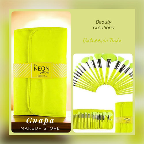 Brochas en set Neón de Beauty Creations