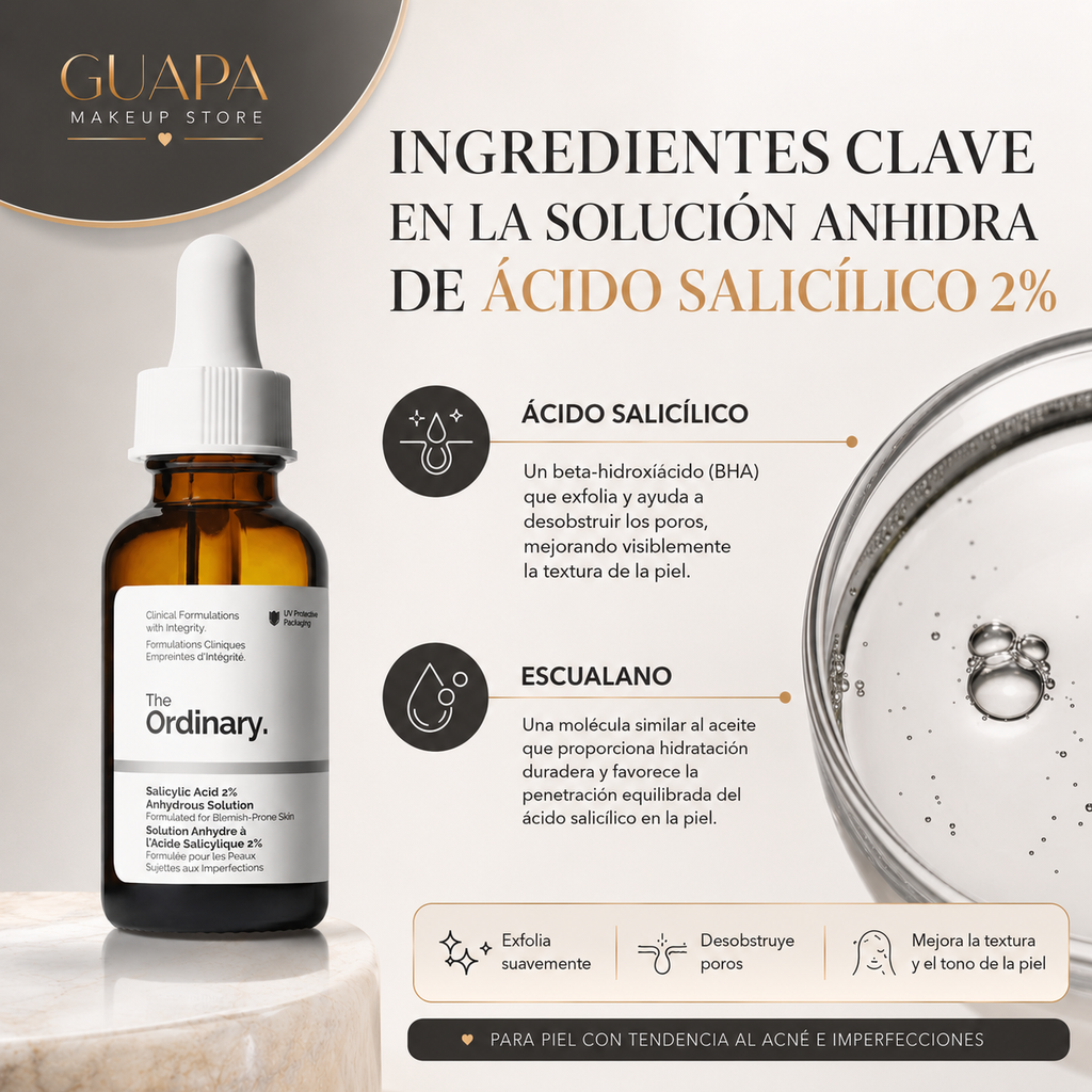 Sérum Ácido Salicílico al 2% Anhydrous Solución The Ordinary