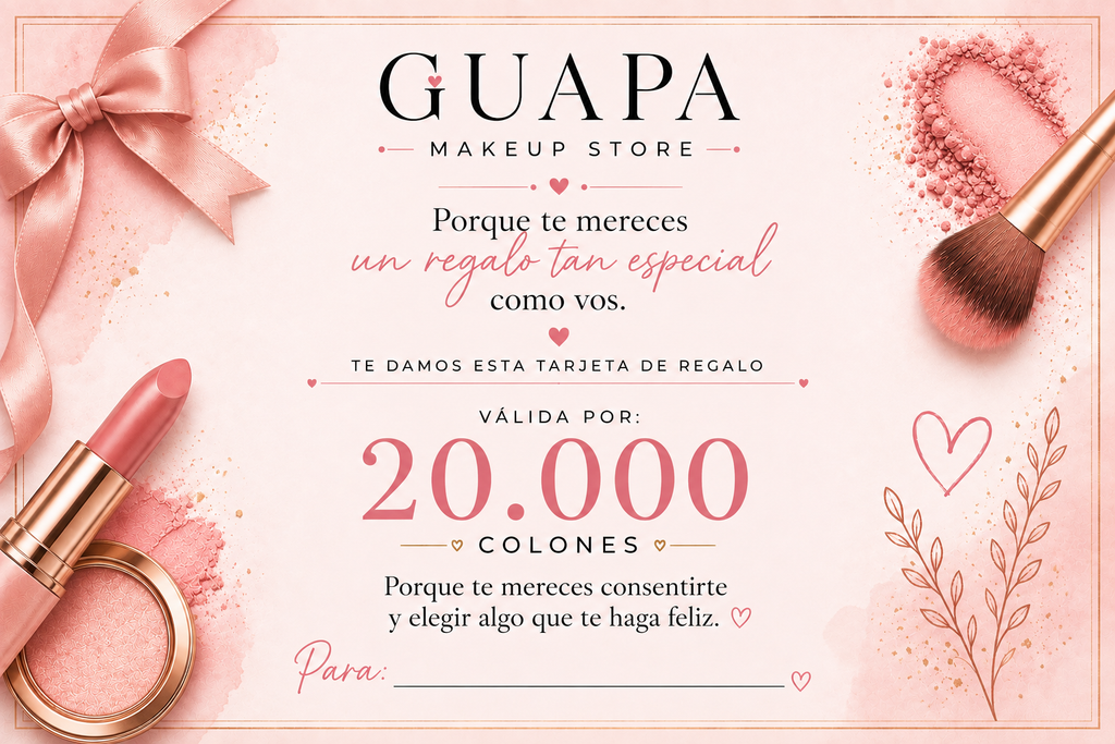 Tarjeta de regalo Guapa Makeup Store