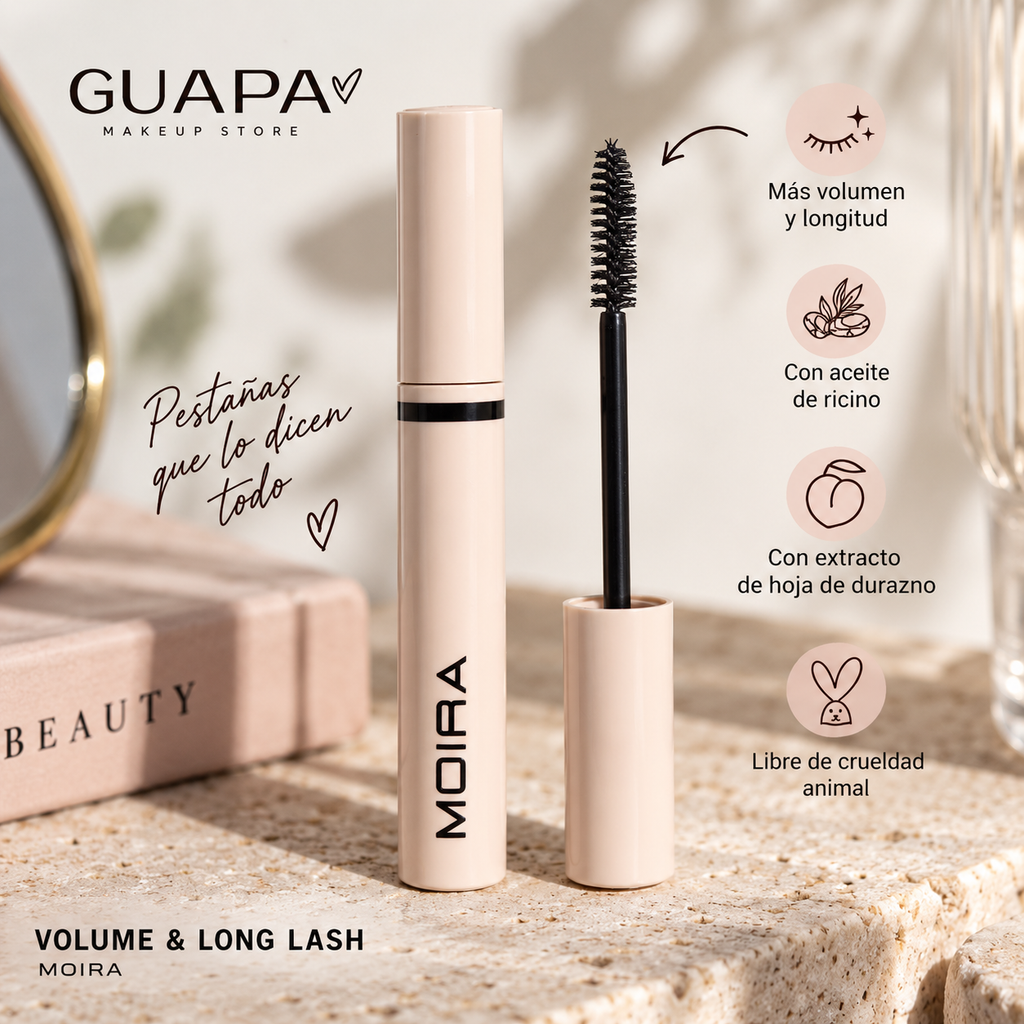 Máscara de pestañas Volume & Long Lash Moira