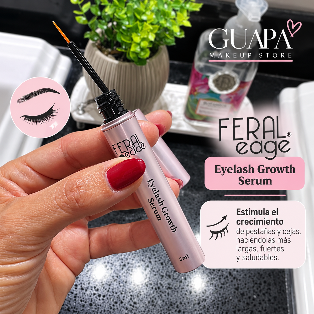 Sérum fortalecedor para cejas y pestañas