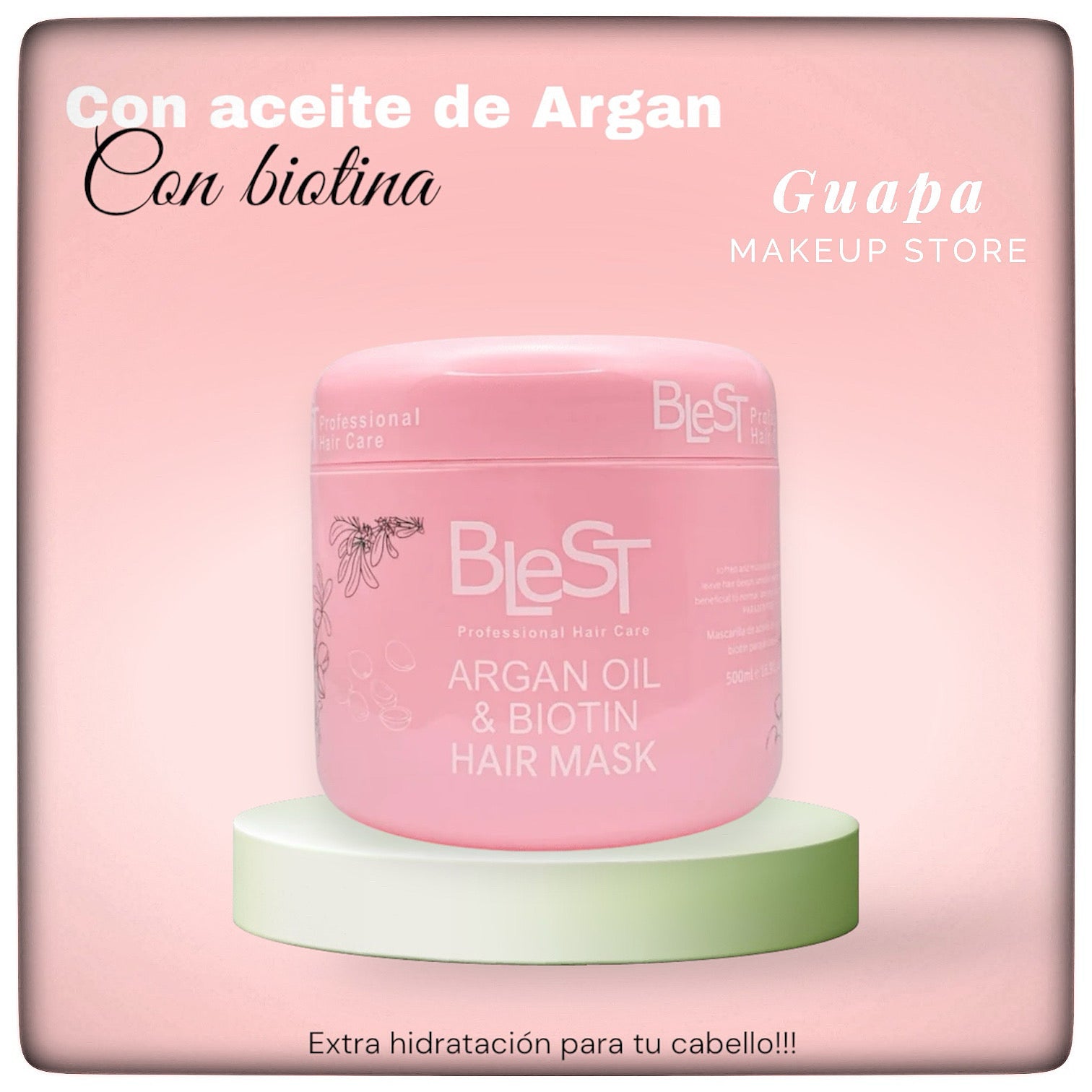 Mascarilla capilar aceite de Argán y Biotina