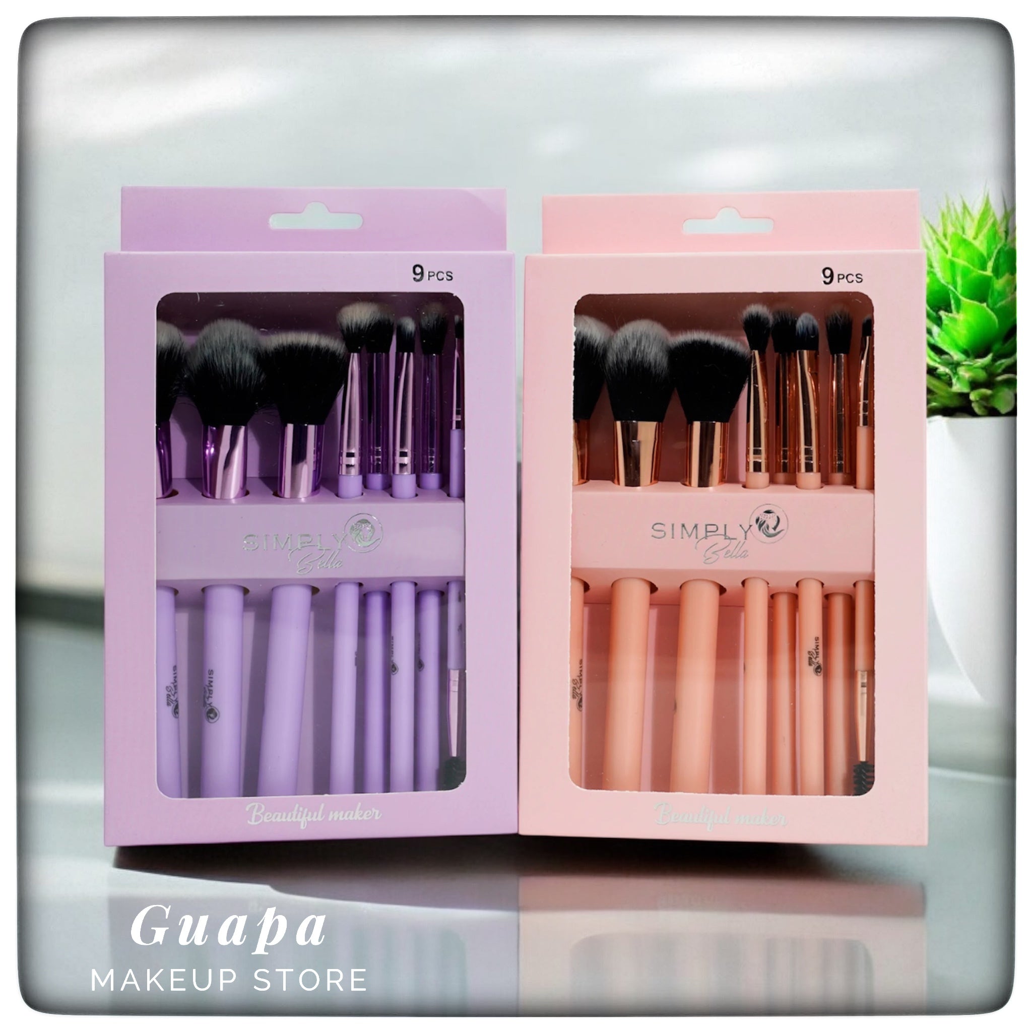 Brochas de Maquillaje en set Surtido Simply Bella