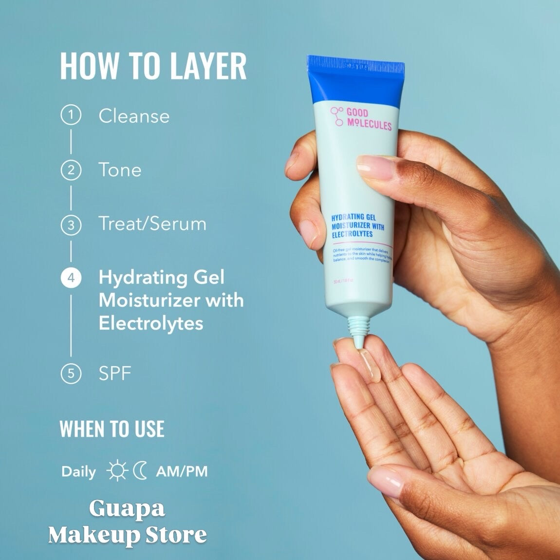 Crema hidratante en Gel con electrolitos Good Molecules