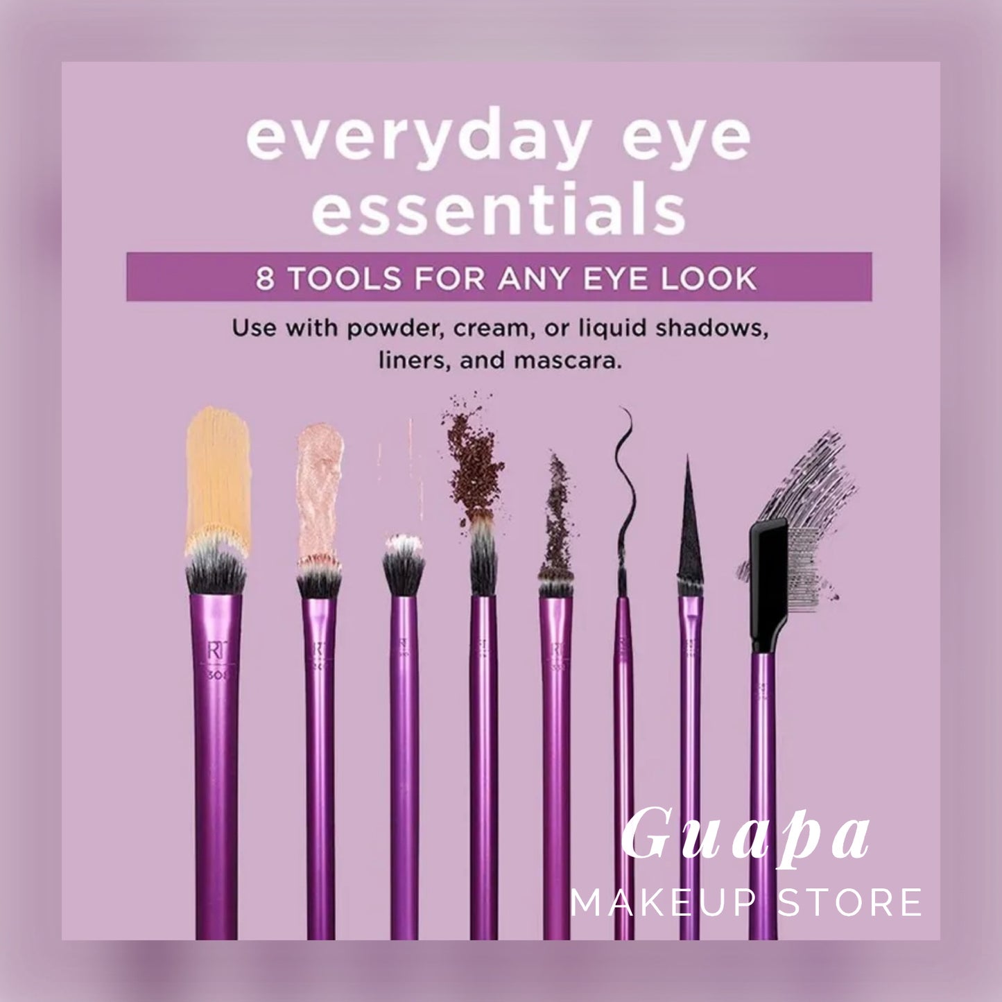 Brochas de maquillaje Everyday Eye Essentials Real Techniques