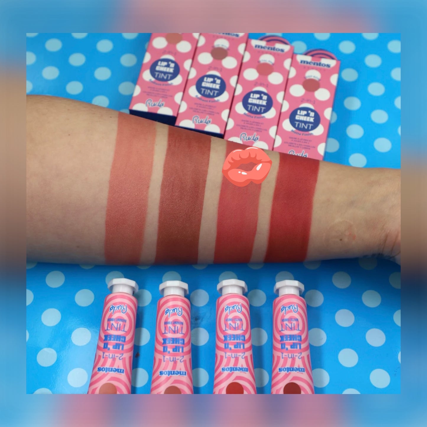 Tinte para labios y mejillas 2 en 1 Mentos