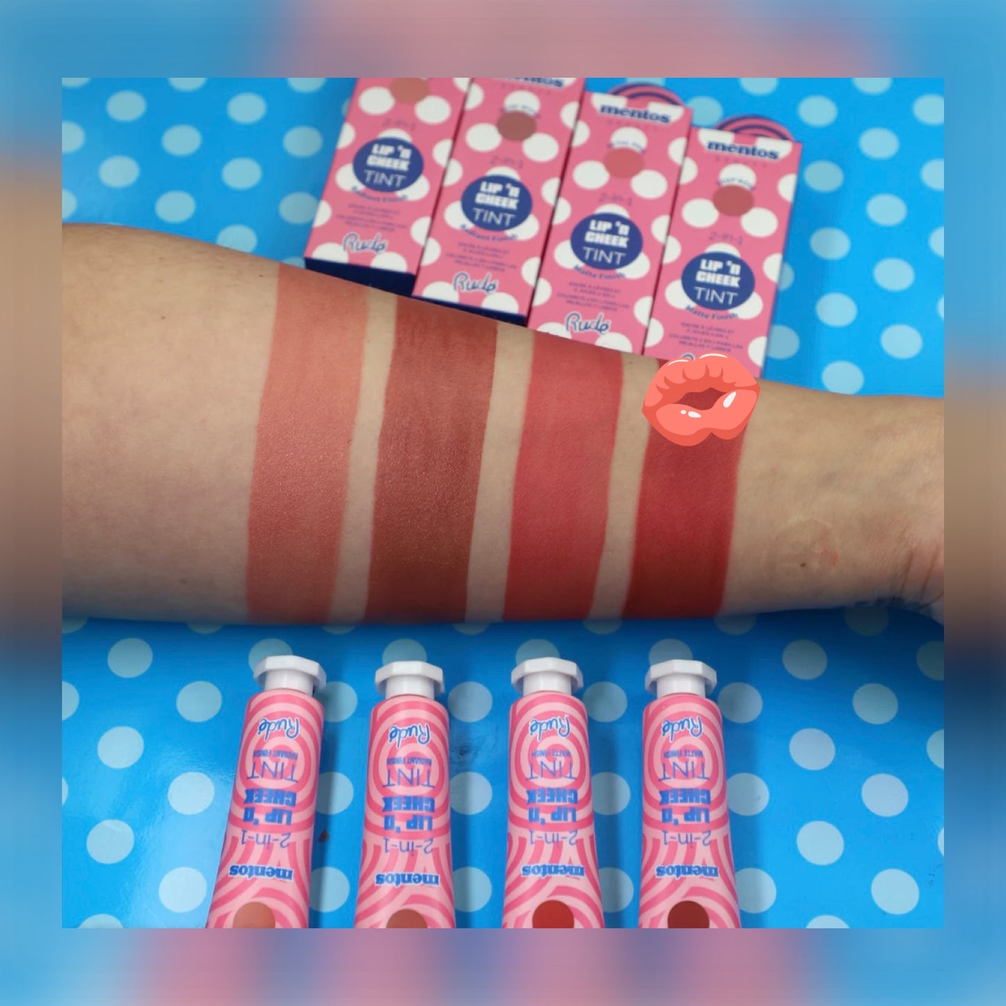 Tinte para labios y mejillas 2 en 1 Mentos