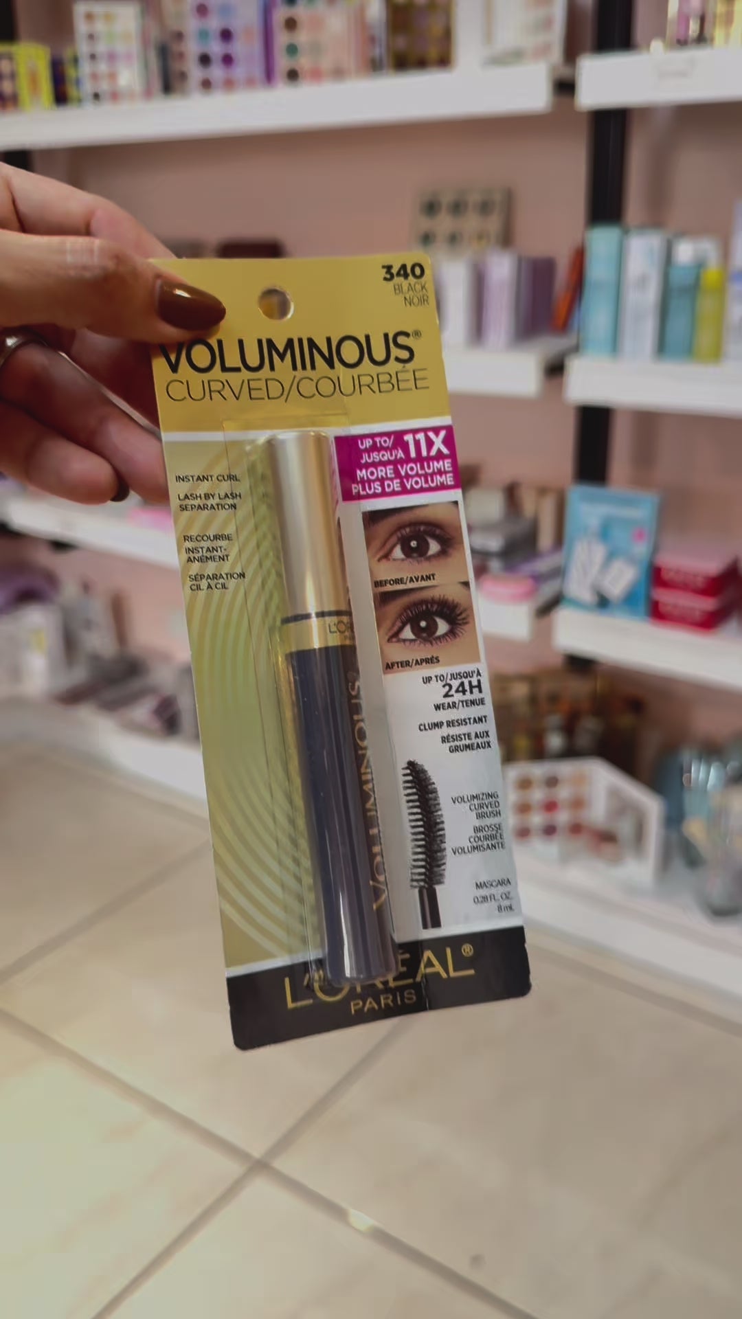 Máscara de Pestañas Voluminous Original Curved Brush Negro Loreal