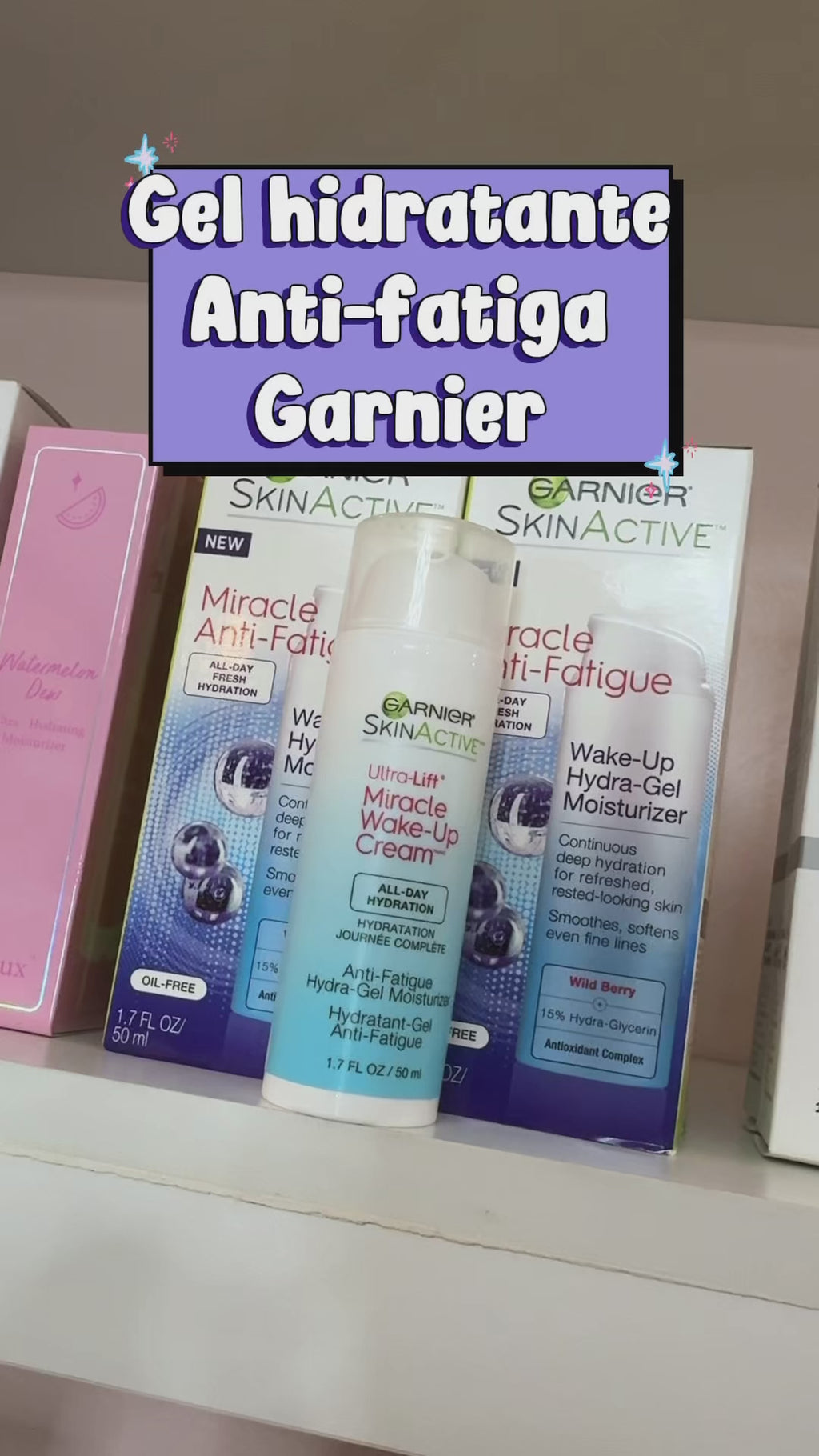 Crema hidratante en gel anti-fatiga Garnier