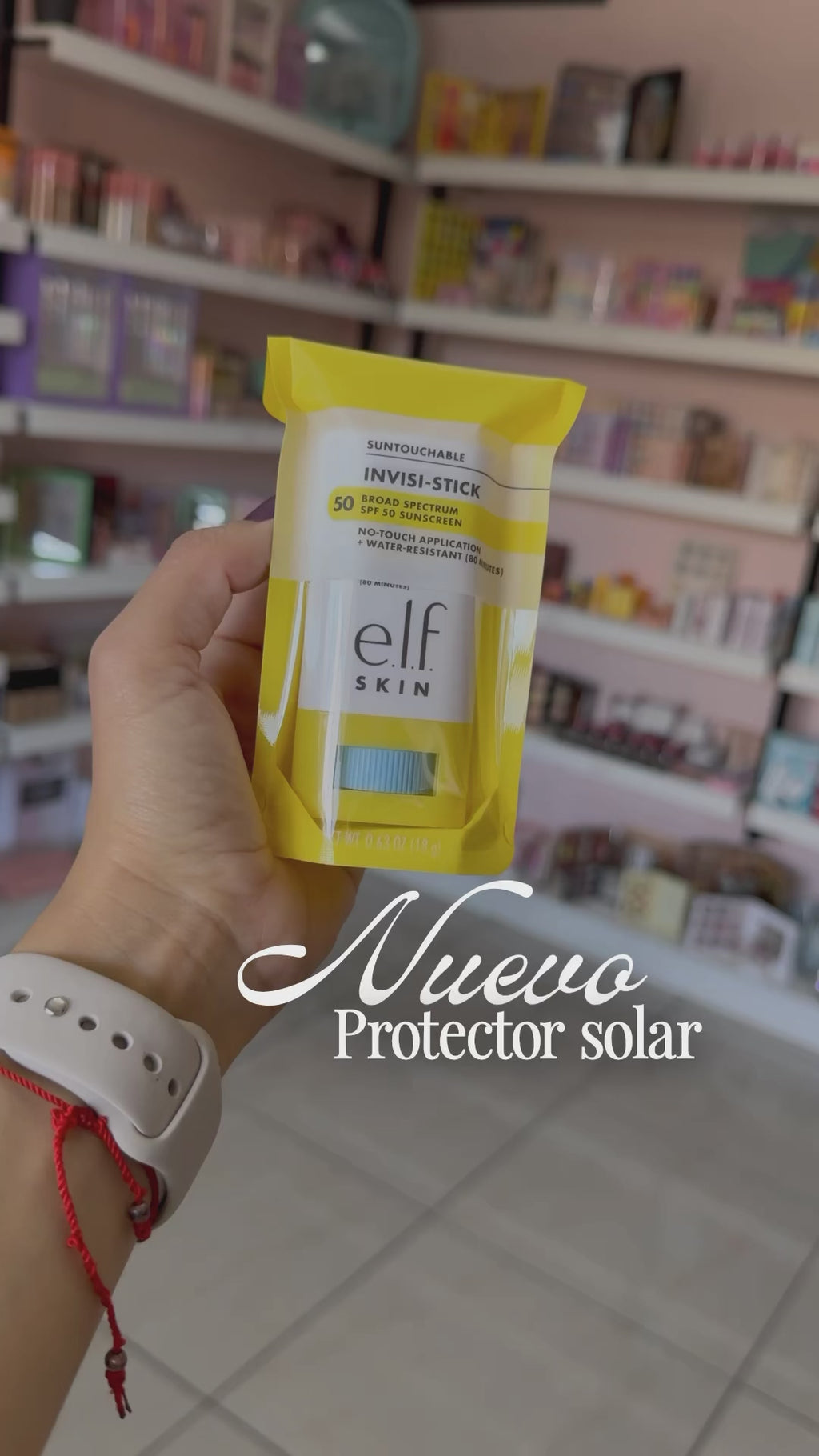 Protector solar Suntouchable Invisi-Stick SPF 50 e.l.f