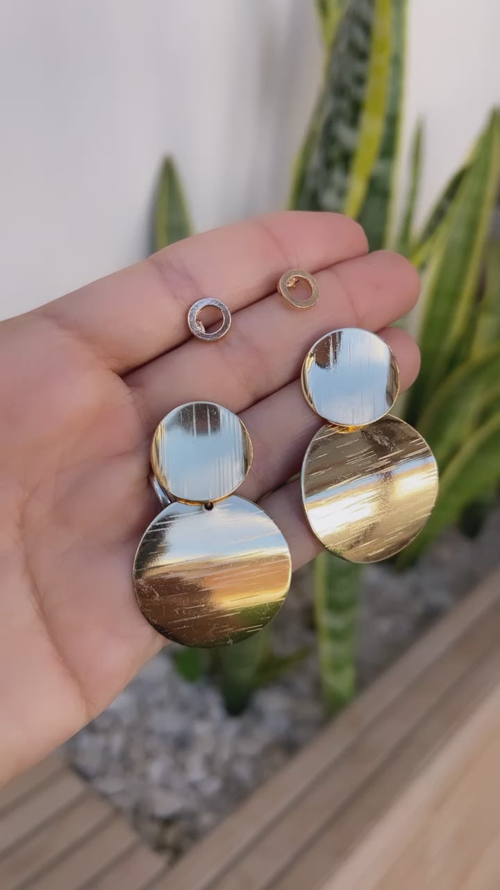 Aretes Colgantes redondos