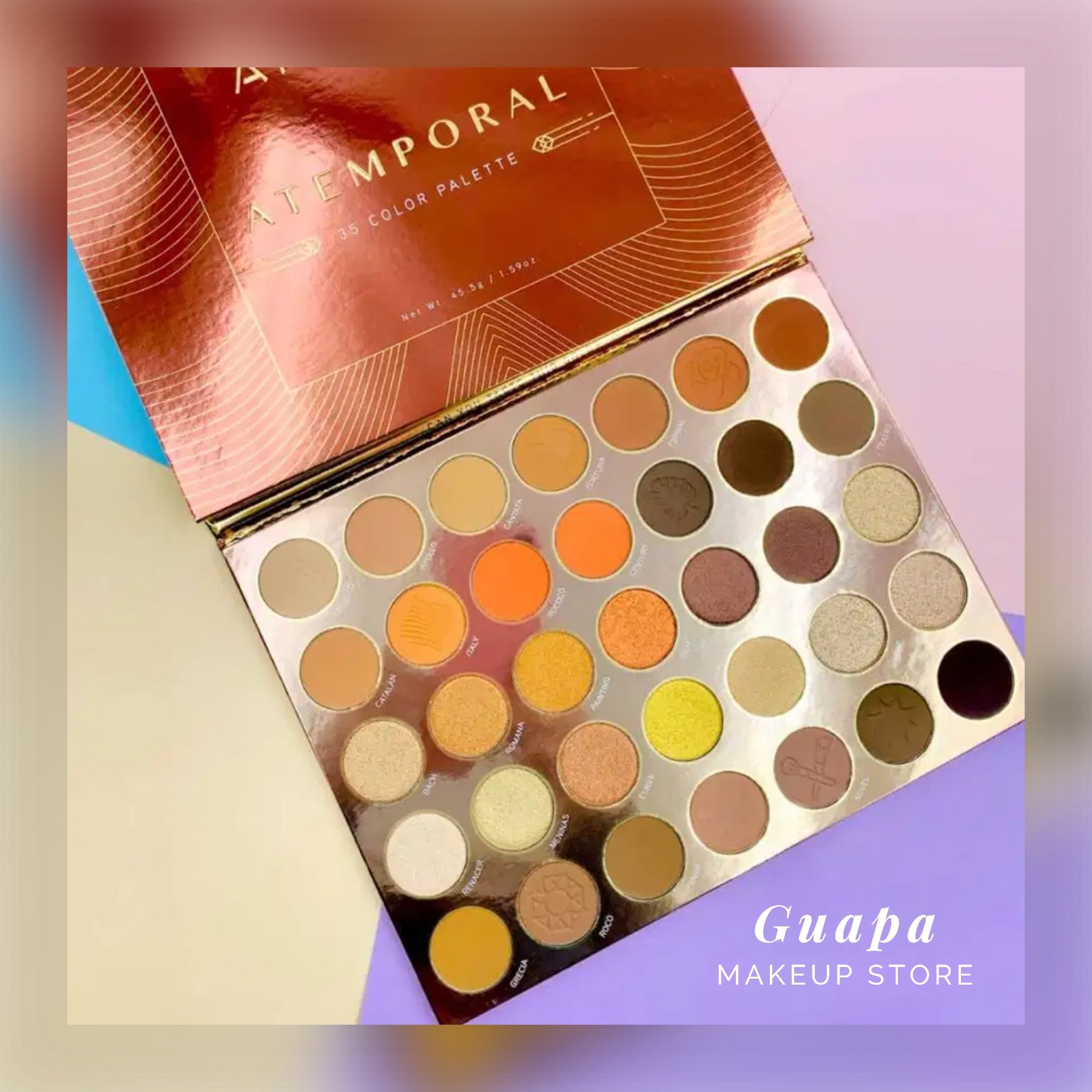 Paleta Atemporal Atenea – Guapa Makeup Store CR
