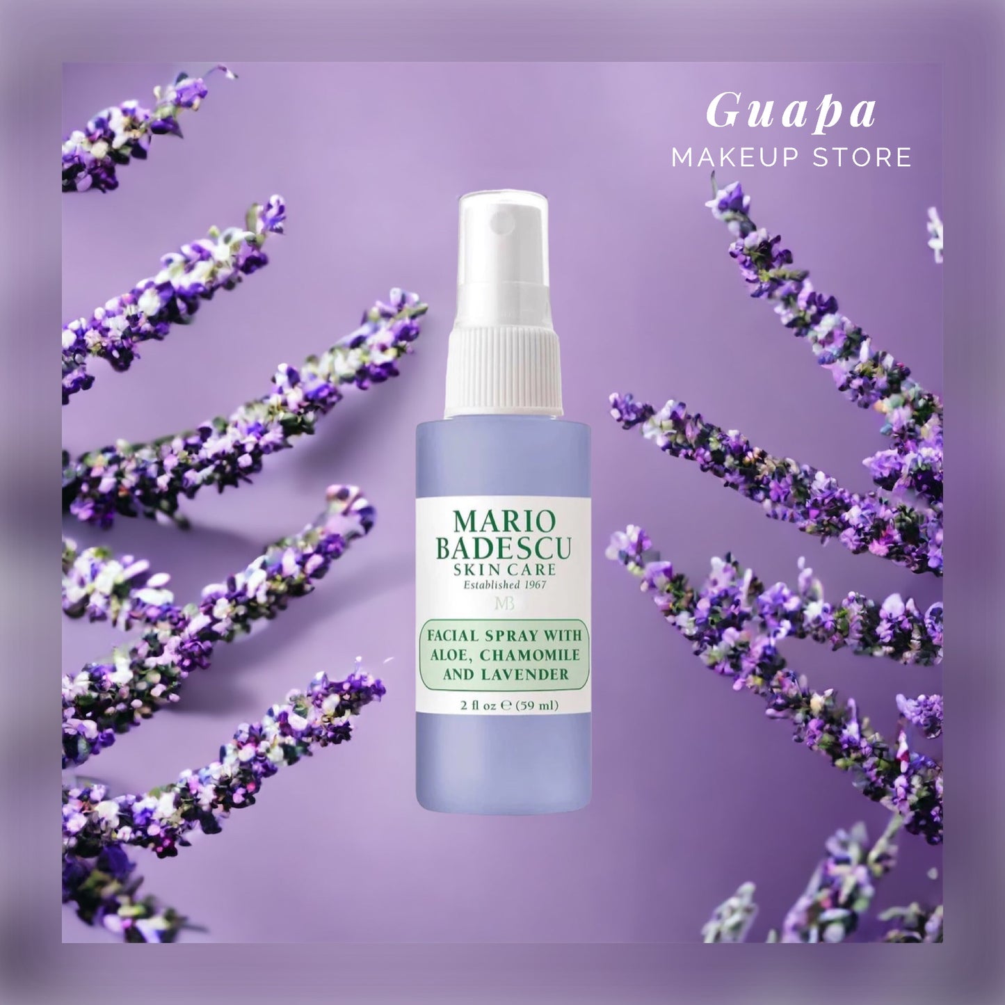 Spray facial Aloe Vera, Camomila y Lavanda